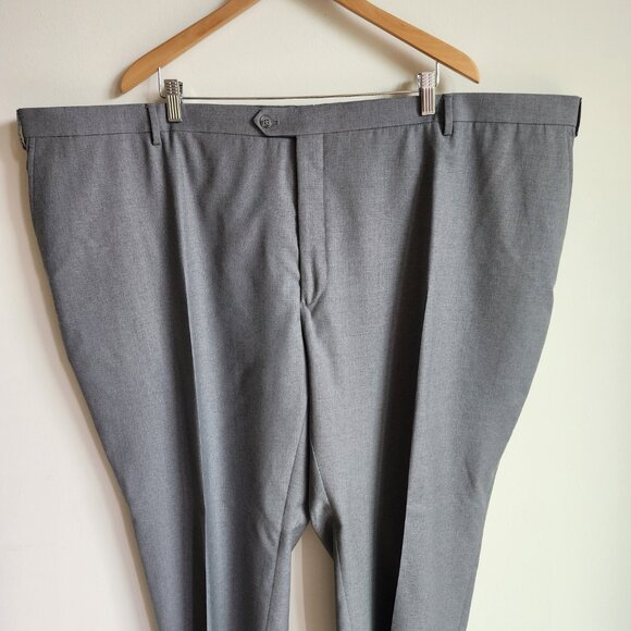 54 Waist Dress Pants Gray Short Jos A Bank 1905 Pant Wool New Nwt Size Man Light - Picture 9 of 17